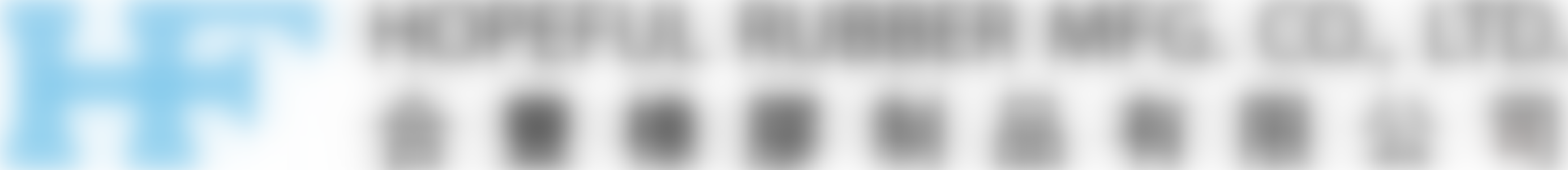 Hopeful Rubber blue HF logo and company name in black color