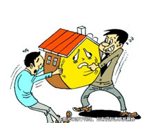 离婚时夫妻为争房而竞价