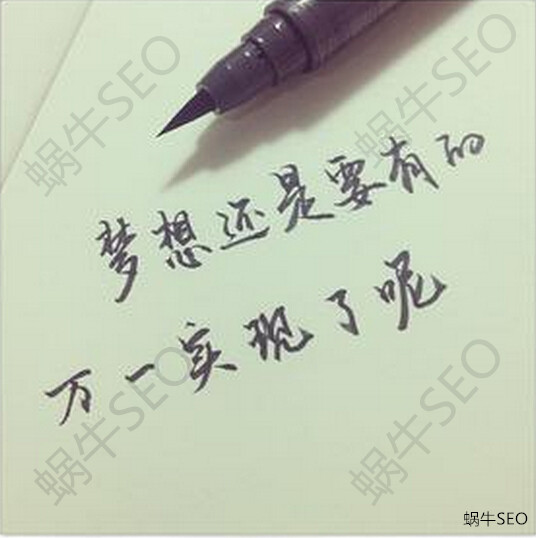 梦想还是要有的,万一实现了呢?